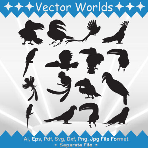 Quetzal Bird SVG Vector Design cover image.