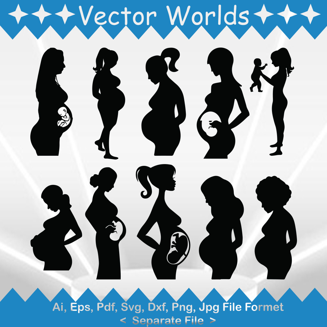 Pregnant Woman T Shirt Design Royalty Free SVG, Cliparts, Vectors