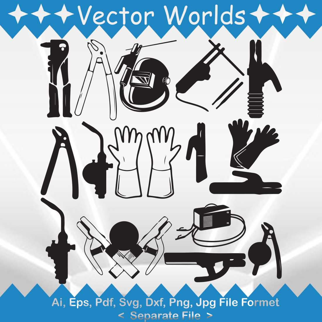 Electrode Holder SVG Vector Design cover image.