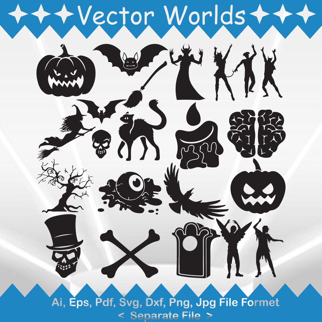 Halloween Party SVG Vector Design preview image.
