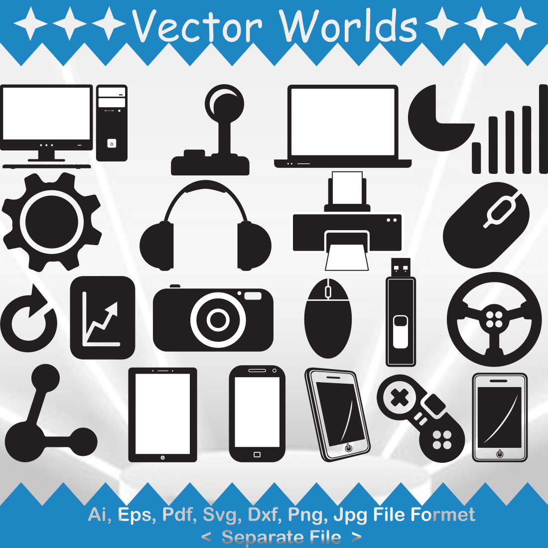 Gadget SVG Vector Design preview image.