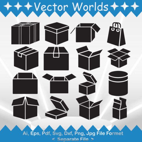 Delivery Box SVG Vector Design cover image.