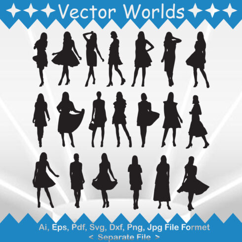 Slim woman body SVG Vector Design cover image.