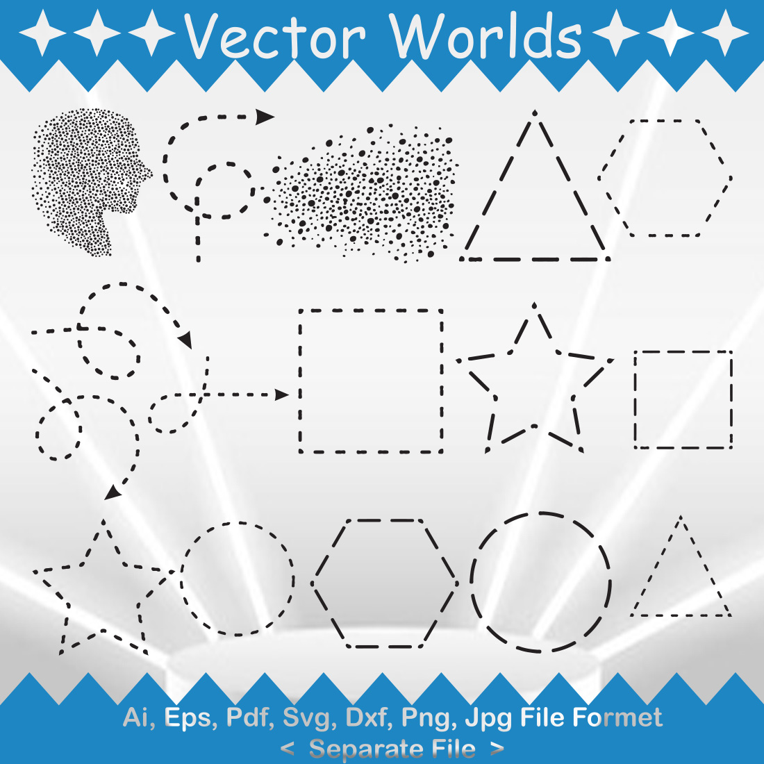 Dotted SVG Vector Design preview image.