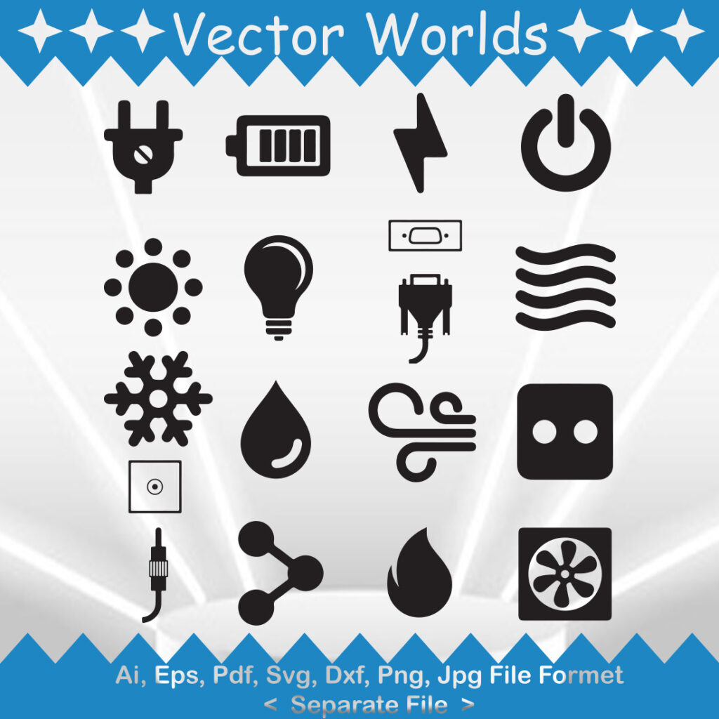 Electric Icon SVG Vector Design. - MasterBundles