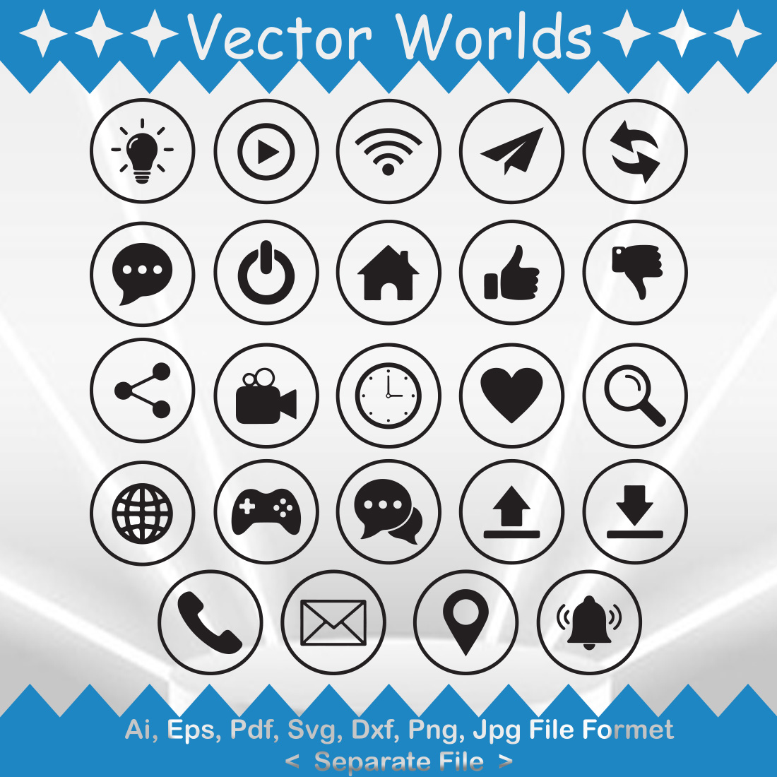 Wifi Symbol And Smartphone SVG Vector Design preview image.