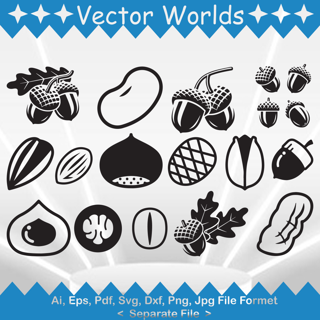 Nut SVG Vector Design cover image.