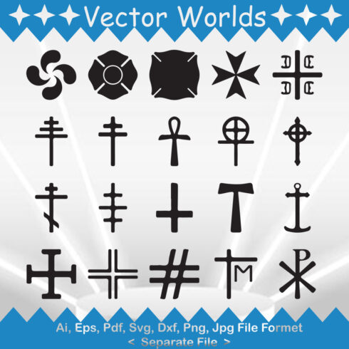 The Celtic Cross Symbol SVG Vector Design cover image.