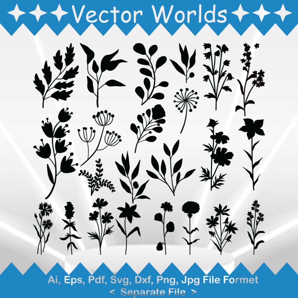 Flower set SVG Vector Design. - MasterBundles