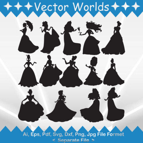 Princess SVG Vector Design cover image.