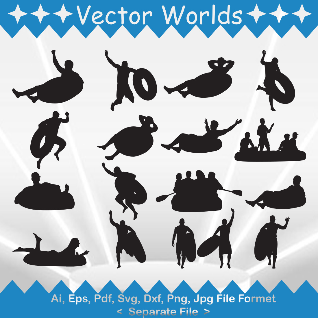 Tubing SVG Vector Design preview image.