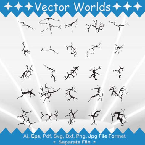 Cracks SVG Vector Design cover image.