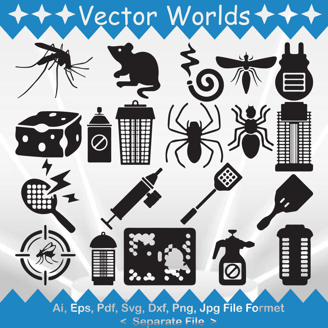 Mosquito Trap SVG Vector Design cover image.