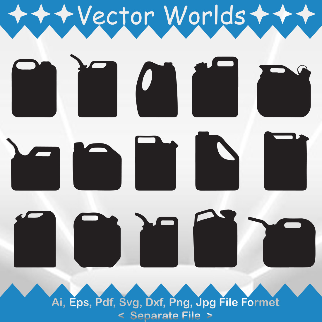 jerry can SVG Vector Design preview image.