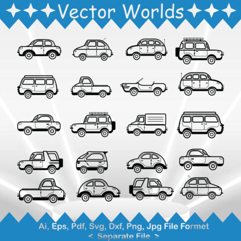 Mini Car SVG Vector Design cover image.