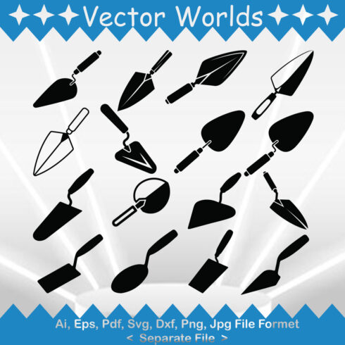 Trowel SVG Vector Design cover image.