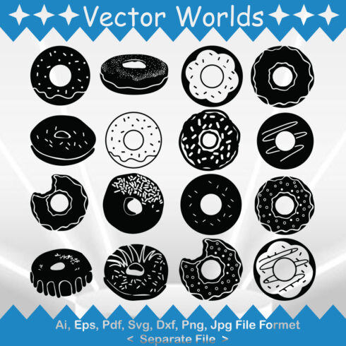 Donut SVG Vector Design cover image.