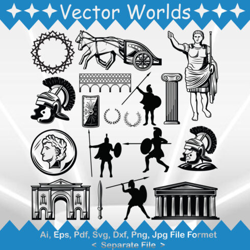 Roman Empire SVG Vector Design cover image.