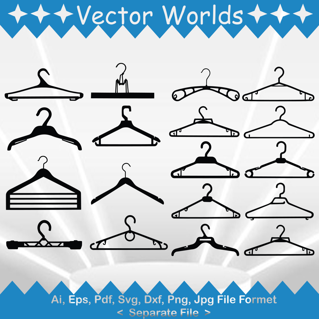 Hanger SVG Vector Design cover image.