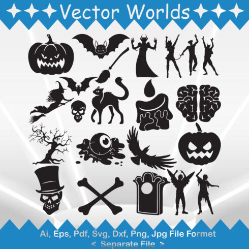 Halloween Party SVG Vector Design cover image.