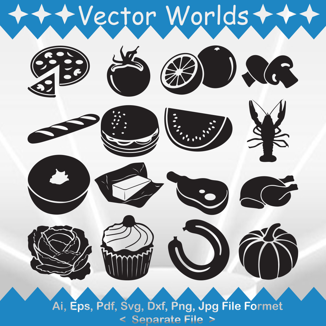 Food SVG Vector Design preview image.