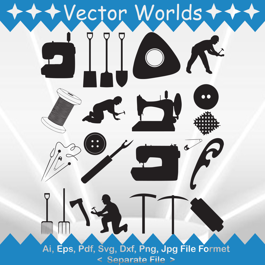 Crafting SVG Vector Design preview image.