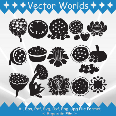 Lotus Seed SVG Vector Design cover image.
