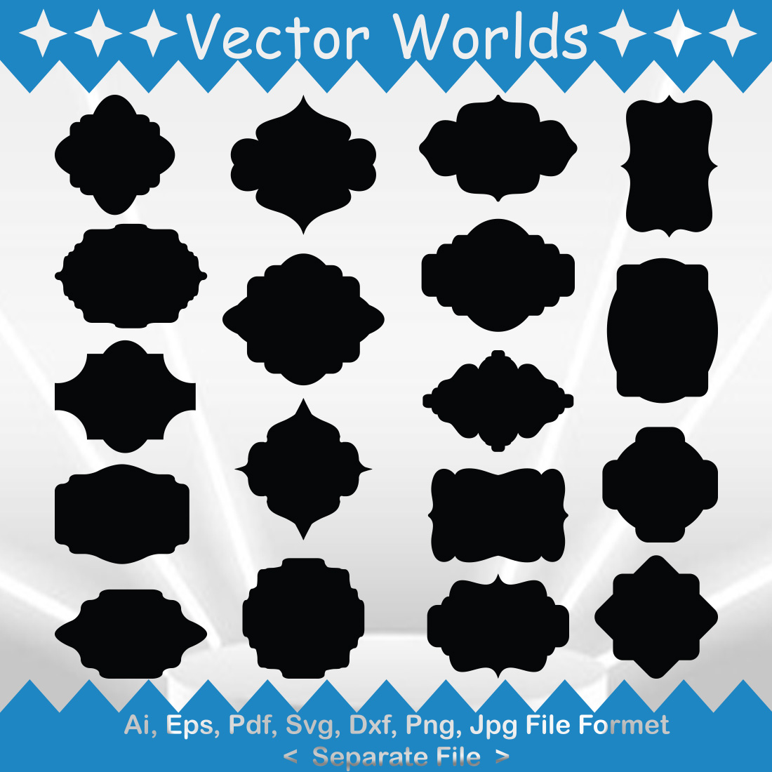 Rounded SVG Vector Design preview image.