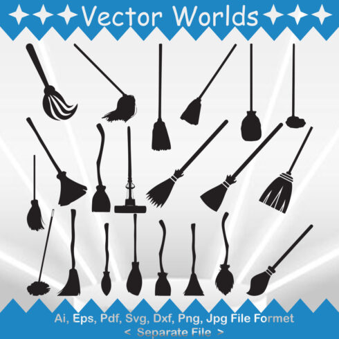 Floor Mop SVG Vector Design cover image.