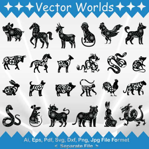 Zodiac SVG Vector Design cover image.