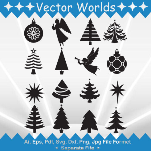 Tree Topper SVG Vector Design cover image.