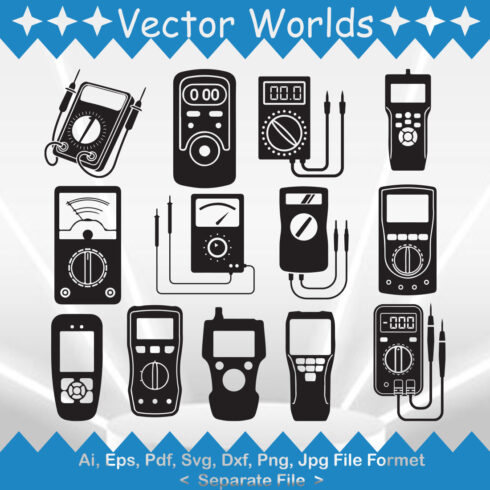 Multimeter SVG Vector Design cover image.