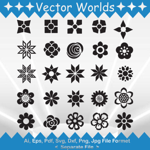 Daisy Flower SVG Vector Design cover image.