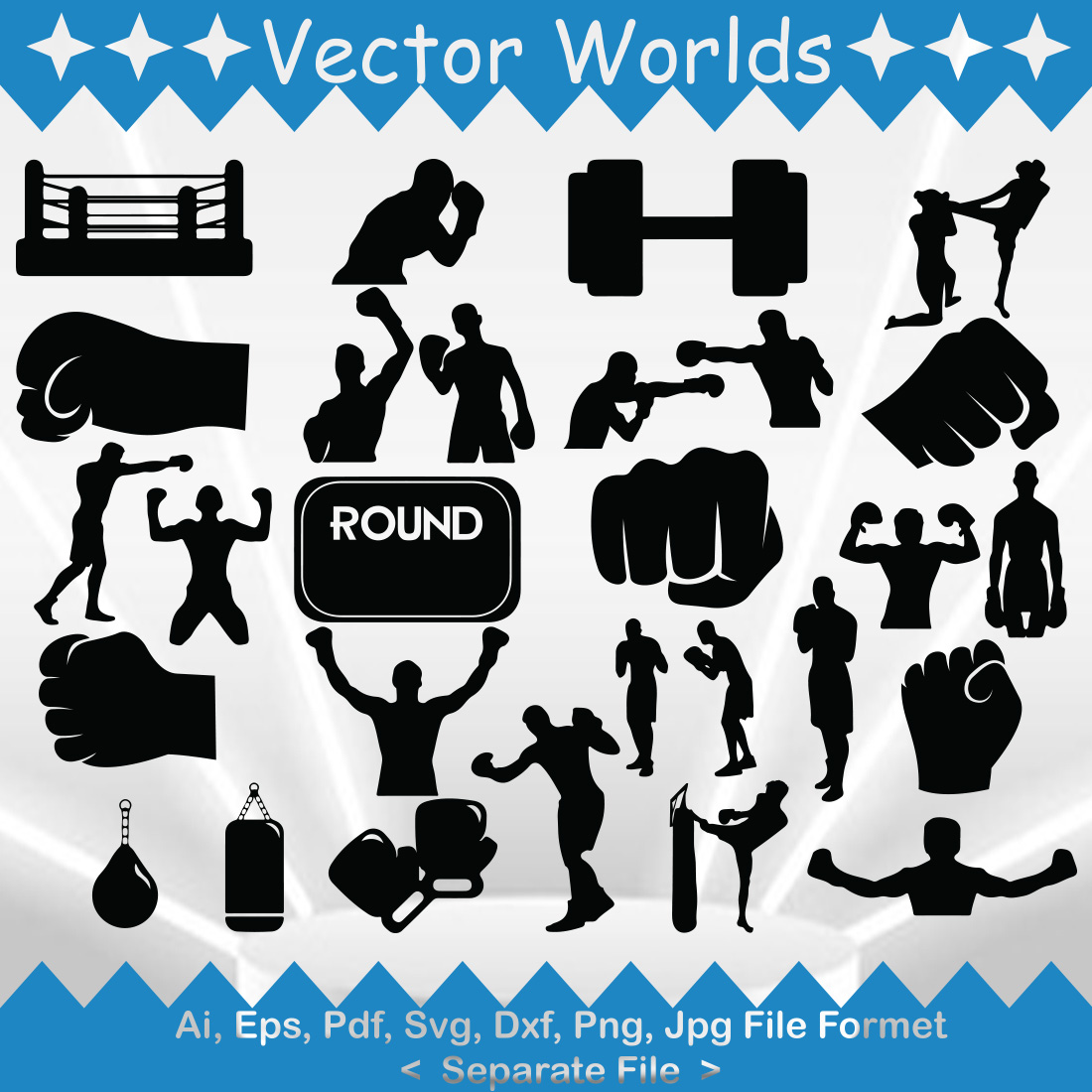 Punching SVG Vector Design preview image.