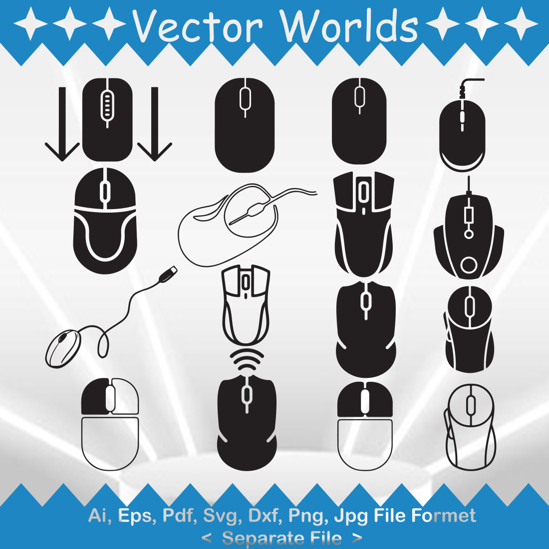 Mouse SVG Vector Design cover image.