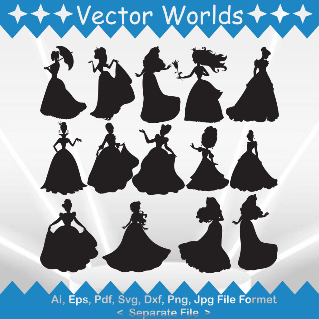 Princess SVG Vector Design. - MasterBundles