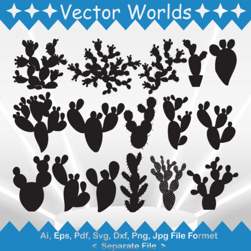 Prickly Pear SVG Vector Design cover image.