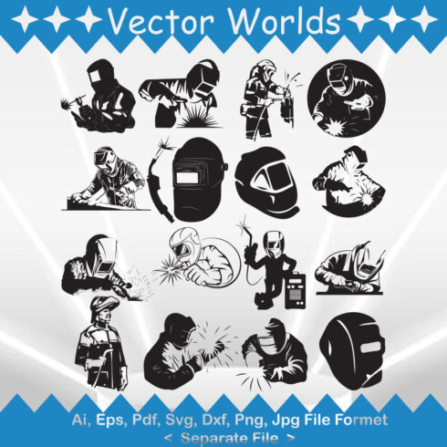 Welding SVG Vector Design cover image.