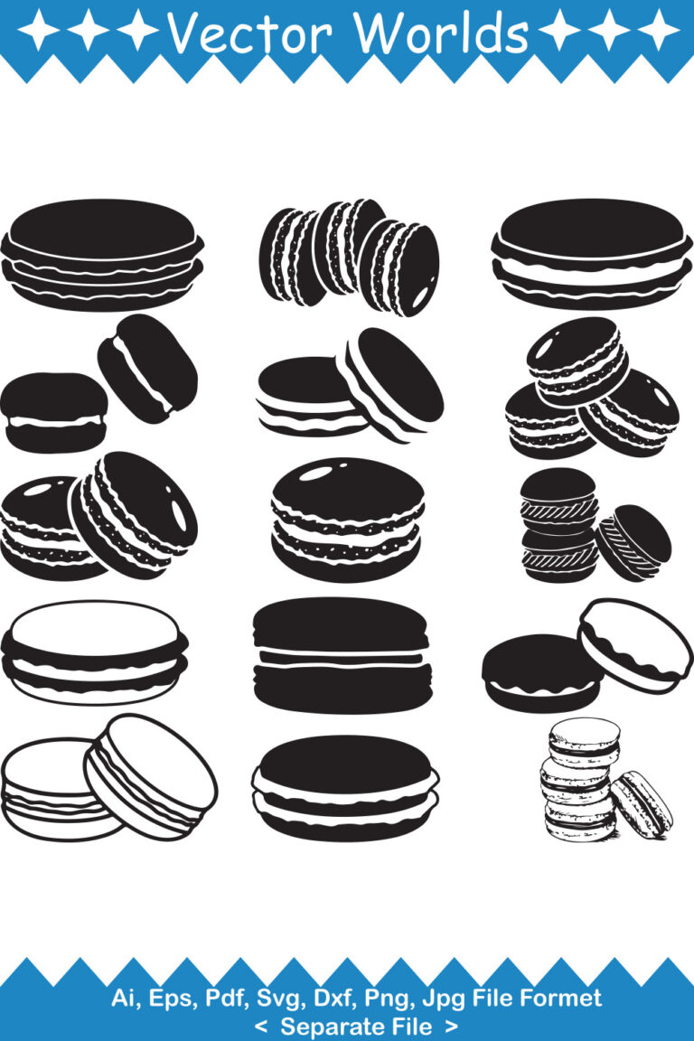 Macaroon SVG Vector Design. - MasterBundles