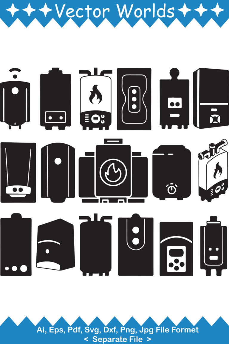 Gas Boiler SVG Vector Design. - MasterBundles