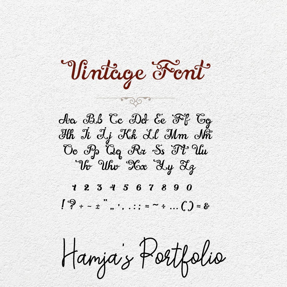 Vintage Font Vector Svg cover image.