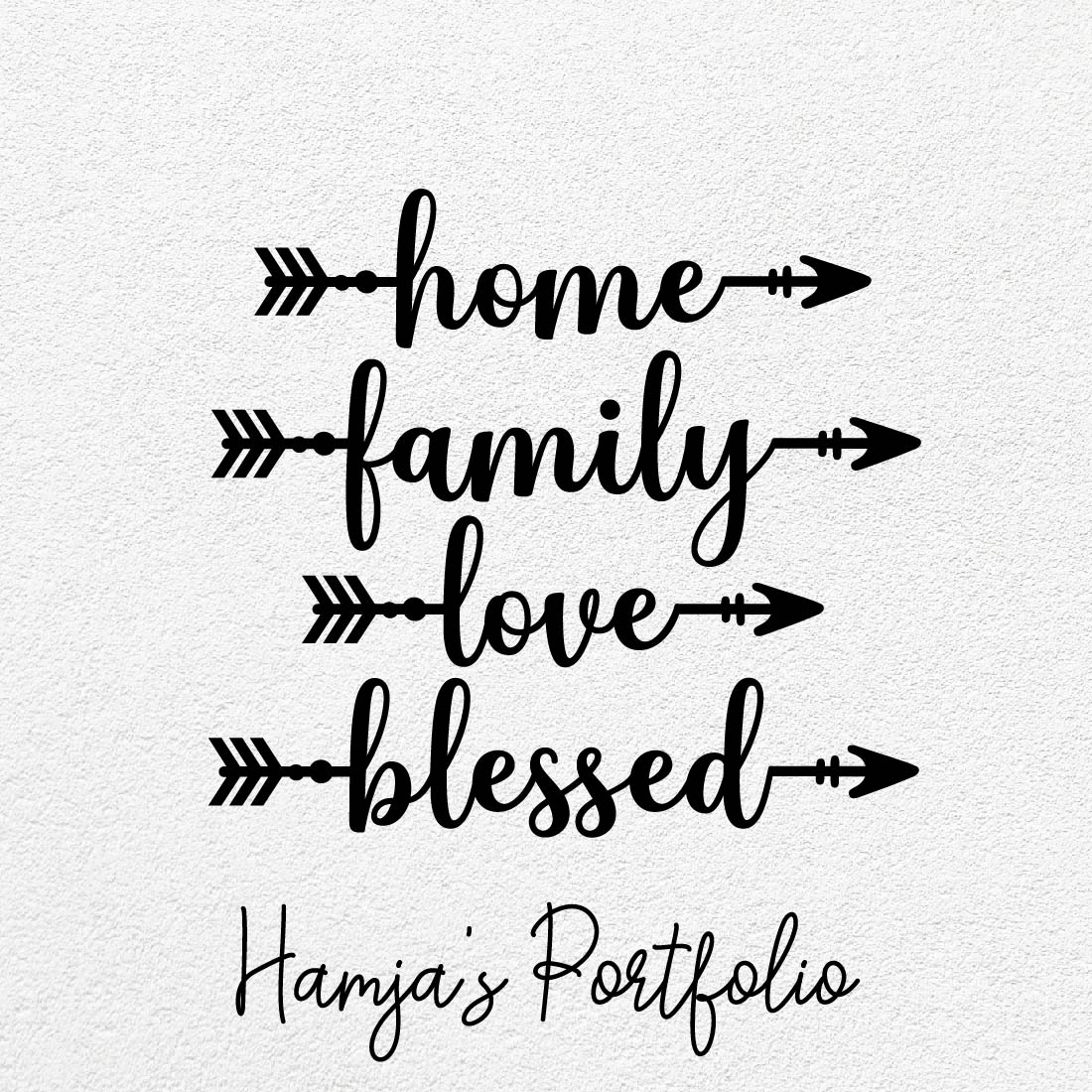 Home Family Love Blessed Vector Bundle Svg cover image.