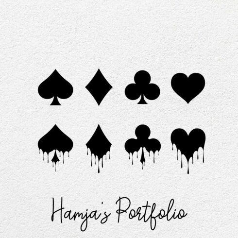 Playing Cards Symbols Vector Bundle Svg cover image.