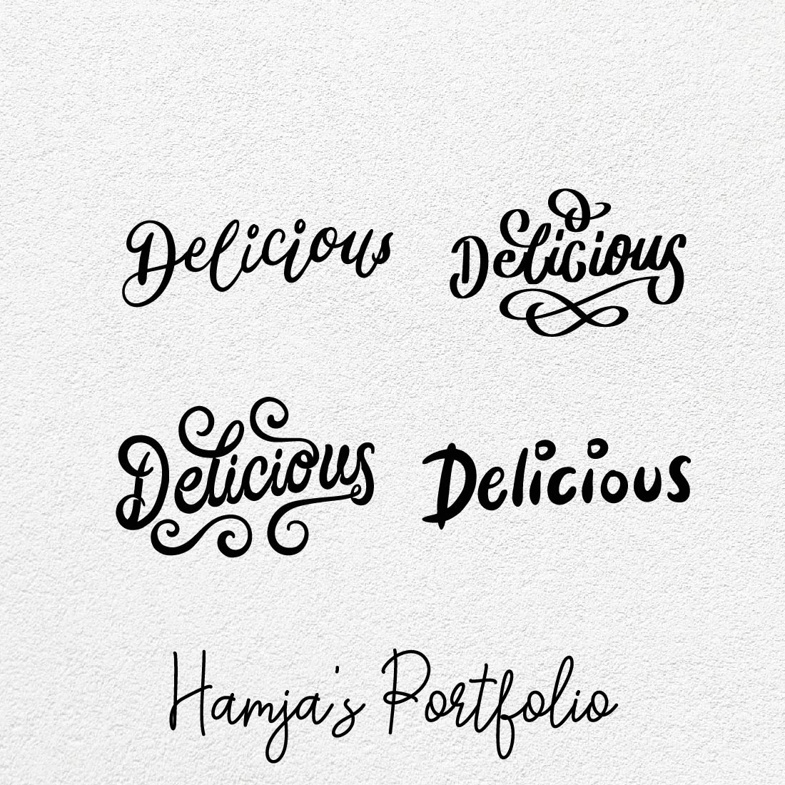 Delicious Typography Vector Svg cover image.