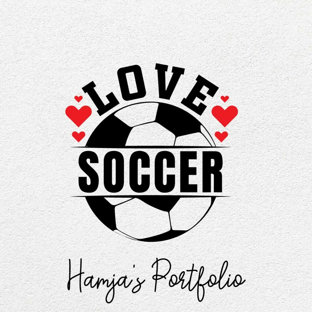 Love Soccer Vector Svg MasterBundles