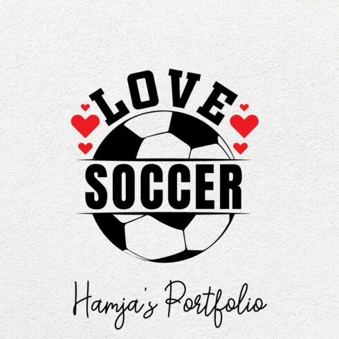 Love Soccer Vector Svg cover image.
