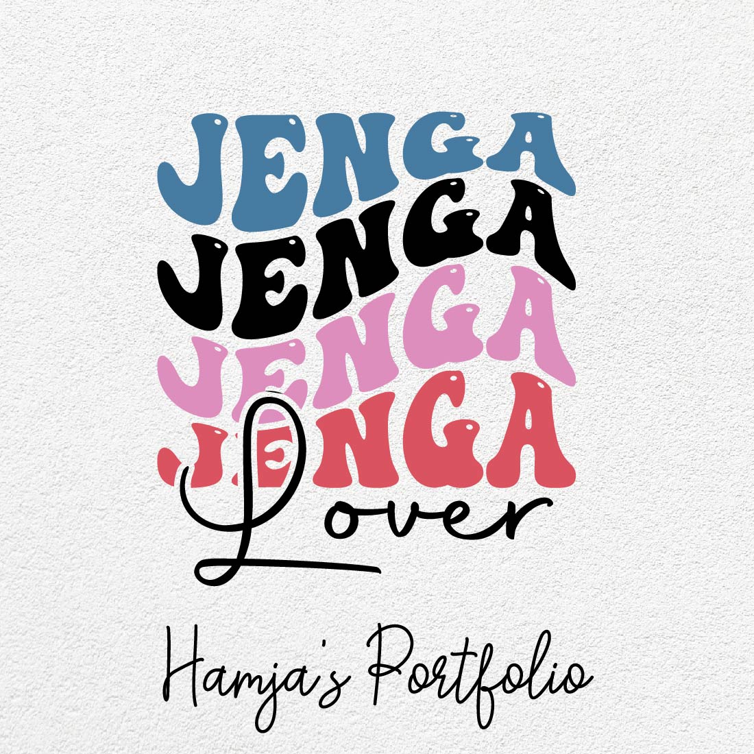 Jenga Lover Vector Svg cover image.