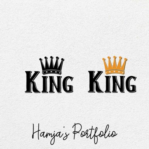 King Typography Vector Svg cover image.