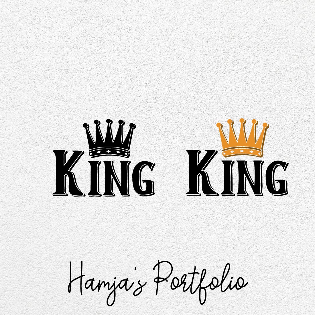 King Typography Vector Svg cover image.