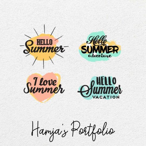Hello Summer Vector Svg cover image.